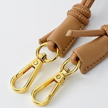 Chic Women's Genuine Leather Cloud Bag with Detachable Chain