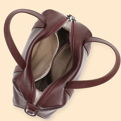 Boston Pillow Bag aus echtem Leder für Damen