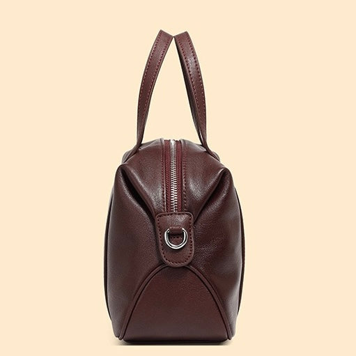 Boston Pillow Bag aus echtem Leder für Damen