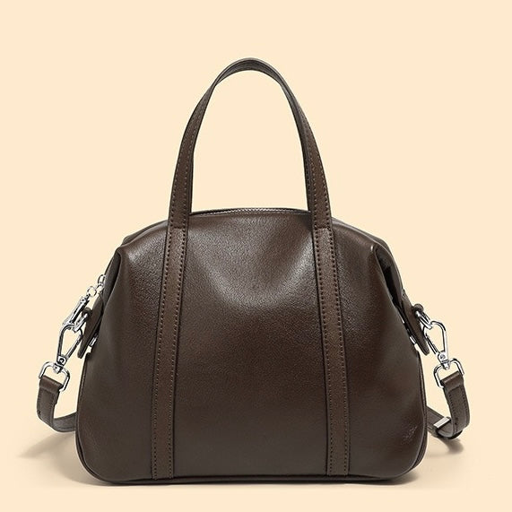 Boston Pillow Bag aus echtem Leder für Damen