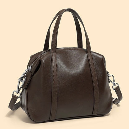 Boston Pillow Bag aus echtem Leder für Damen