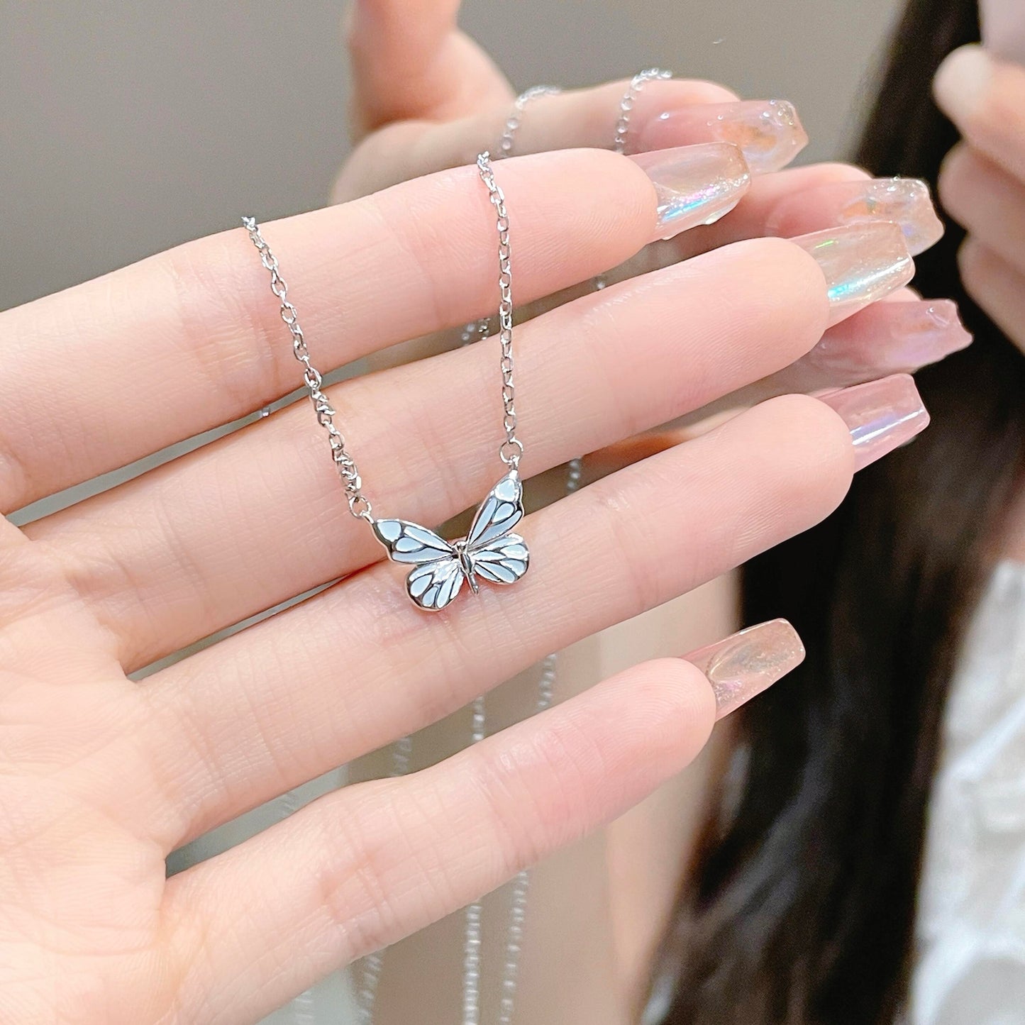 Luminous Dream Blue Butterfly Jewelry Bundle