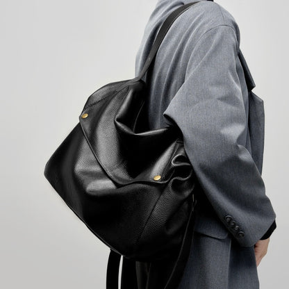 Women's Retro Genuine Leather Soft Minimalist Casual Tote Bag