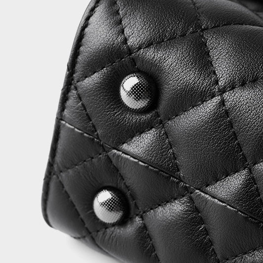 Women’s Premium Top-Grain Leather Chain Shoulder Crossbody Bag in Chic Compact Style