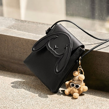 Rabbit - Inspired Women's Genuine Leather Mini Crossbody Phone Bag