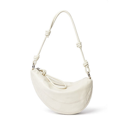 Women’s Genuine Leather Dumpling Saddle Bag