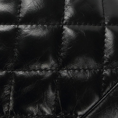 Women’s Genuine Leather Quilted Chain Bucket Bag