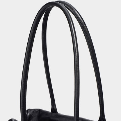 Women’s Genuine Leather Triangle Barrel Shoulder Bag – 2025 Vintage Edition