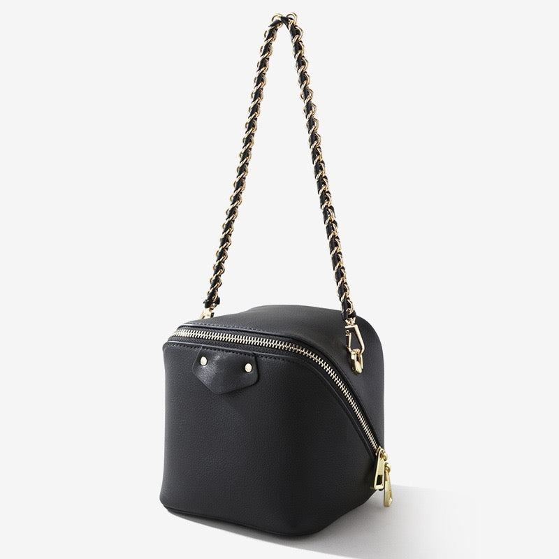 Women's Genuine Leather Square Elephant Bucket Bag