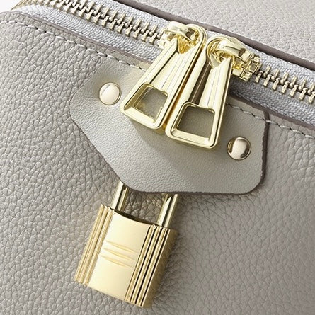 Women's Genuine Leather Square Elephant Bucket Bag