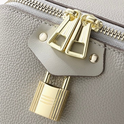 Women's Genuine Leather Square Elephant Bucket Bag