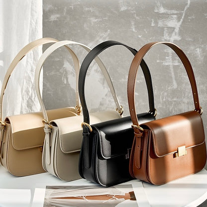 Luxury Minimalist Women's Genuine Leather Shoulder Crossbody Bag