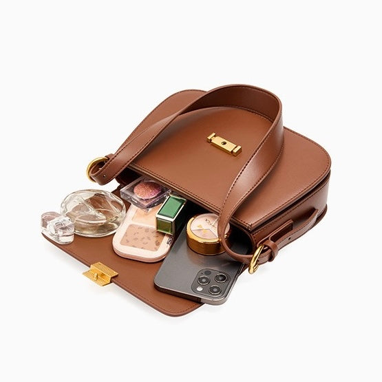 Luxury Minimalist Women's Genuine Leather Shoulder Crossbody Bag