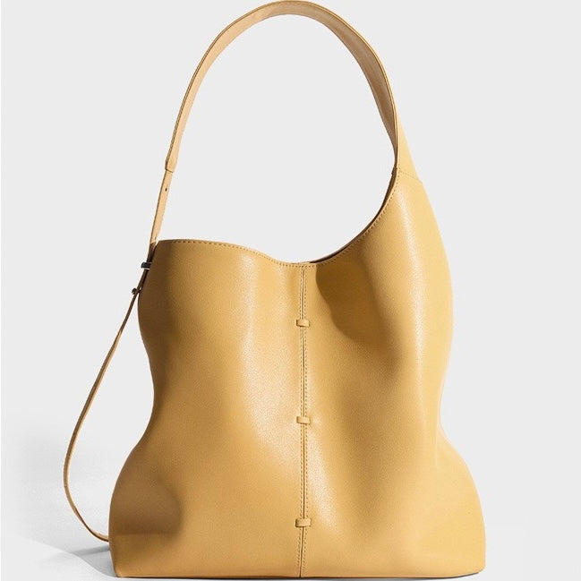 Spring Summer Women's Genuine Leather Large Capacity Premium Underarm Handheld Tote Shoulder Bag