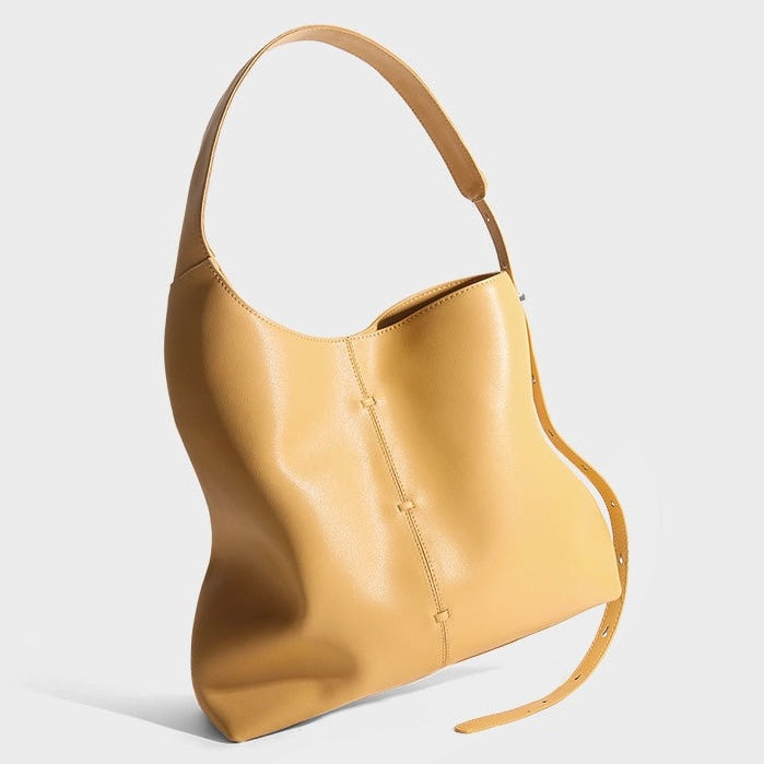 Spring Summer Women's Genuine Leather Large Capacity Premium Underarm Handheld Tote Shoulder Bag