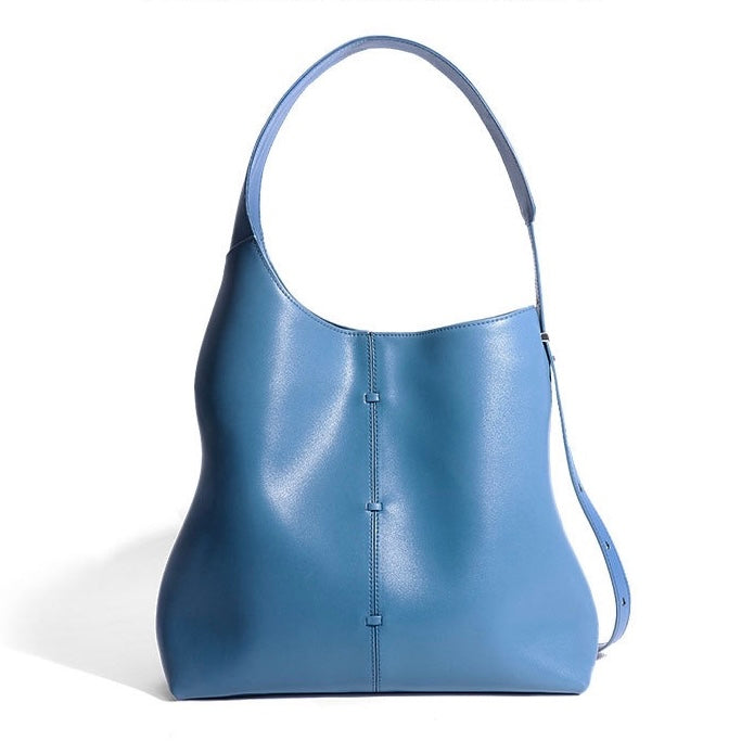 Spring Summer Women's Genuine Leather Large Capacity Premium Underarm Handheld Tote Shoulder Bag