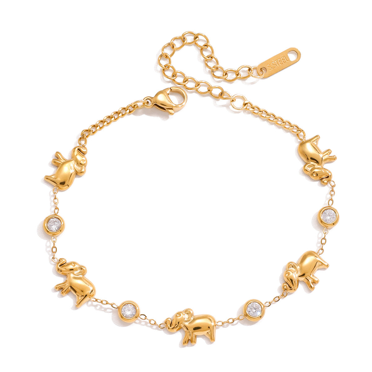 Refined Timeless Safari Fortune Solitaire Station Bracelet