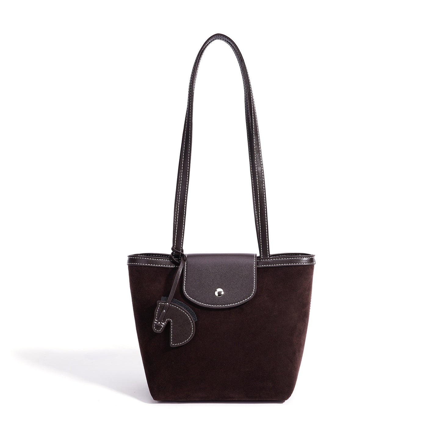 Urban Suede Genuine Leather Mini Tote Clutch Bag