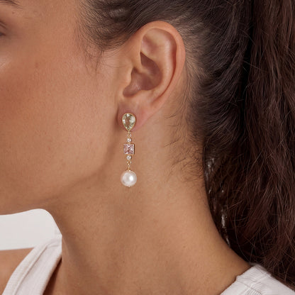Luxury Majestic Baroque Pear Cascading Pearl Earrings