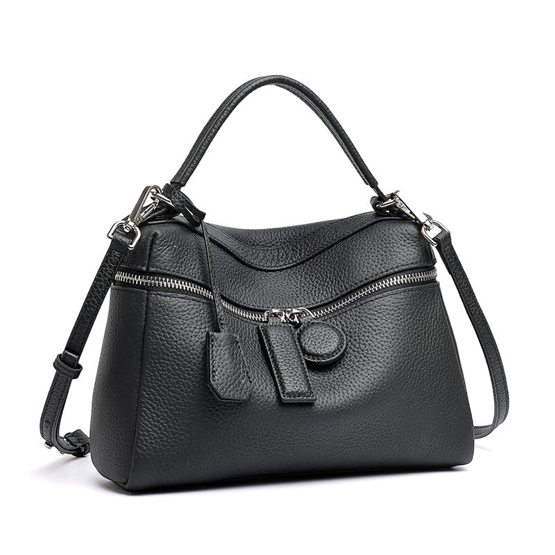 Chic Genuine Leather Square Pillow Clutch Bag