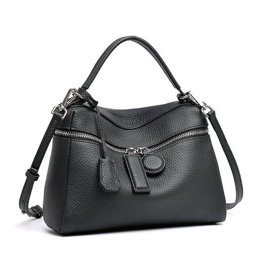 Chic Genuine Leather Square Pillow Clutch Bag