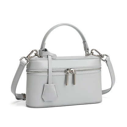 Minimalist Genuine Leather Square Box Clutch Bag