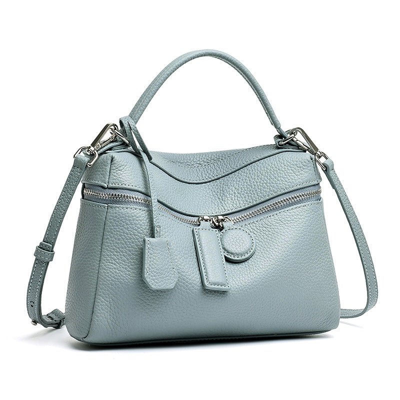 Chic Genuine Leather Square Pillow Clutch Bag