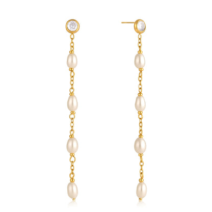 Luxury Whimsical Cascading Linear Radiant Drop Earrings