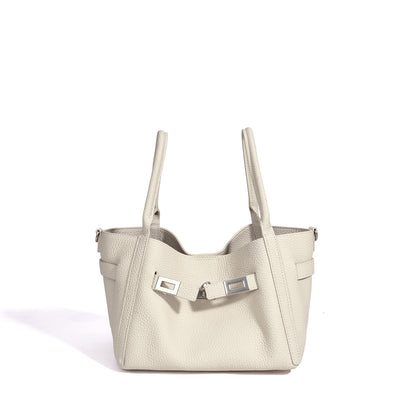 Casual Genuine Leather Mini Bucket Clutch Bag