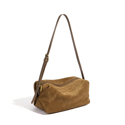 Vintage Suede Genuine Leather Clutch Bag