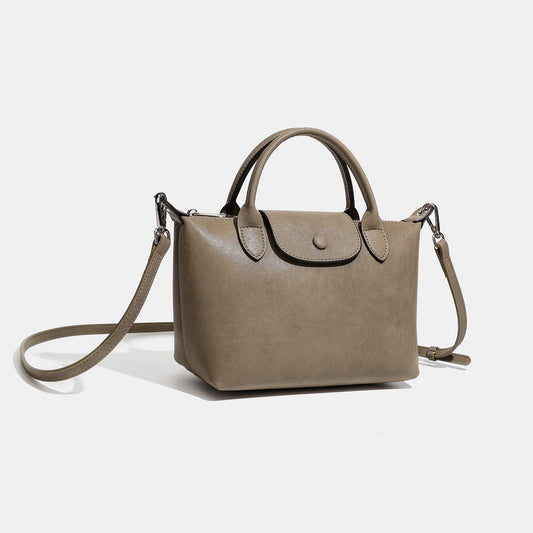 Heritage Genuine Leather Slouchy Clutch Dumpling Bag