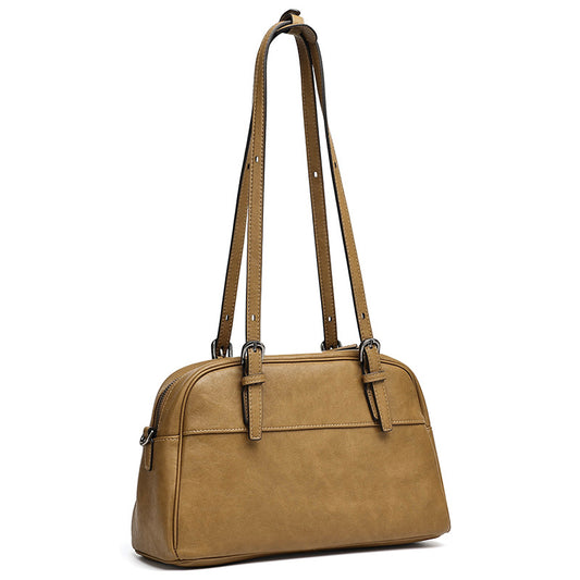 Mellow Rustic Genuine Leather Boston Clutch Bag