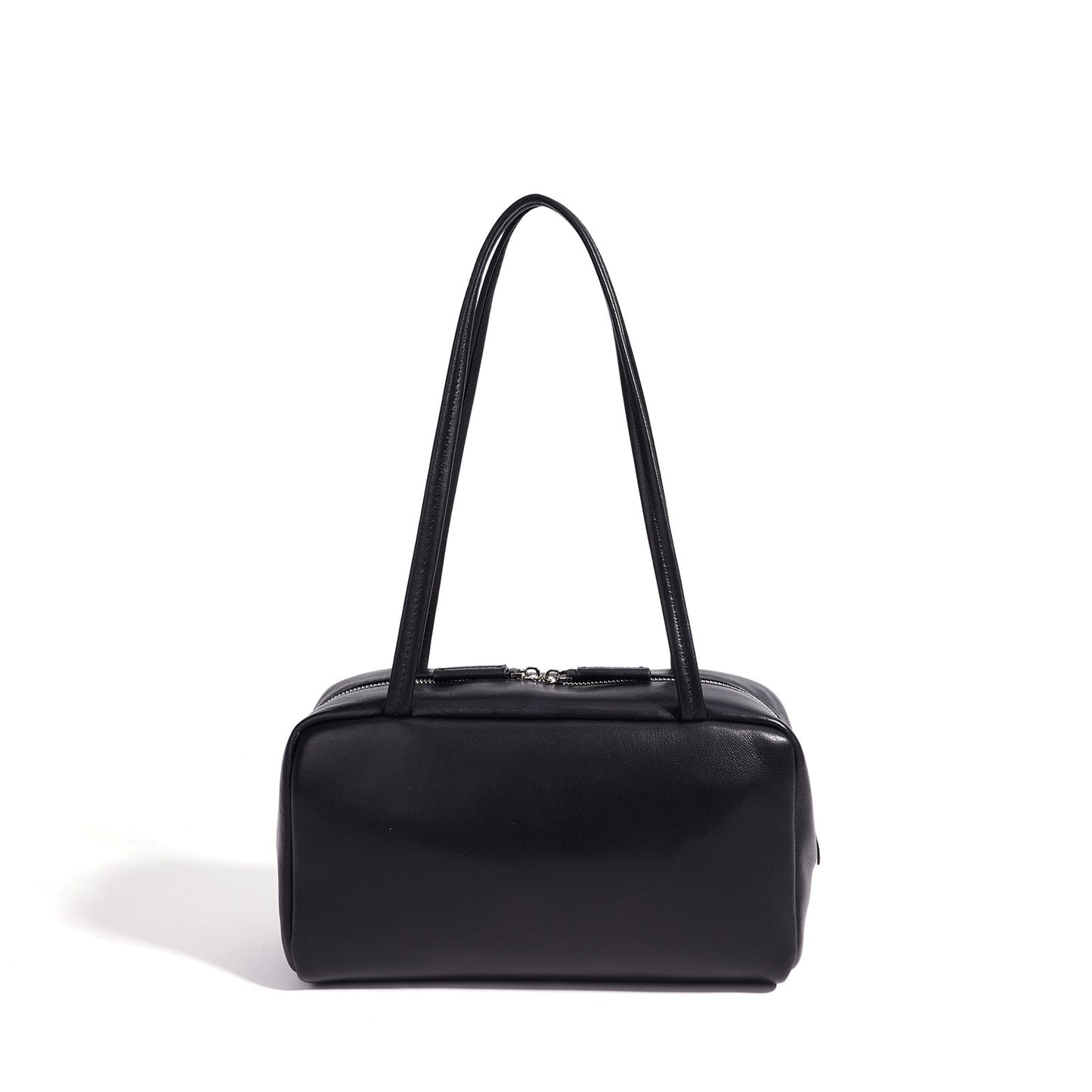 Minimalist Genuine Sheepskin Bowling Clutch Bag