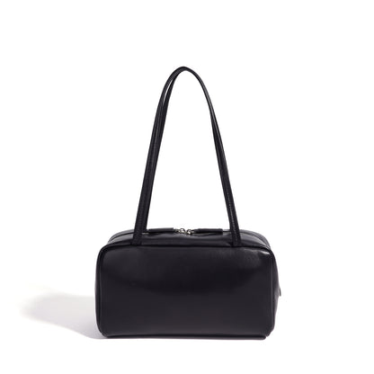 Minimalist Genuine Sheepskin Bowling Clutch Bag