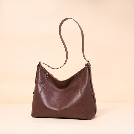 The Heritage Boston Genuine Leather Bag - Classic Top-Handle Bowling Tote