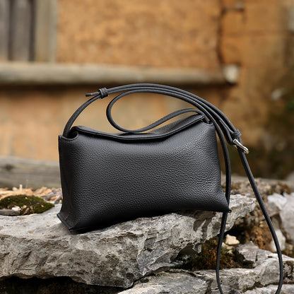 The Artisan Niche Genuine Leather Crossbody Bag with Hidden Magnetic Clasp
