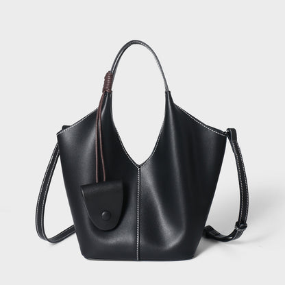 The Artisan Weave Genuine Leather Hobo Tote Bag with Detachable Strap
