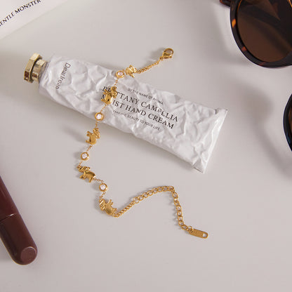 Refined Timeless Safari Fortune Solitaire Station Bracelet