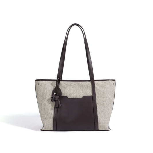 Minimalist Canvas Spacious Tote Clutch Bag
