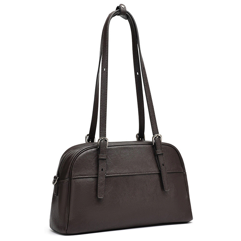 Mellow Rustic Genuine Leather Boston Clutch Bag