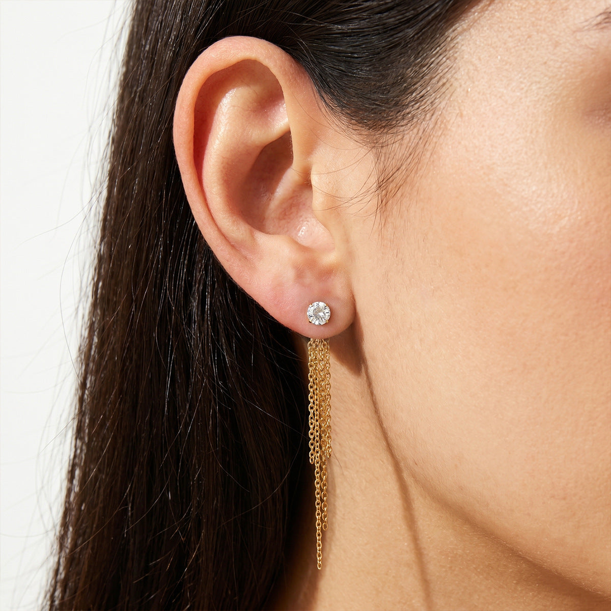Luxury Majestic Fluid Cascading Tassel Drop Earrings