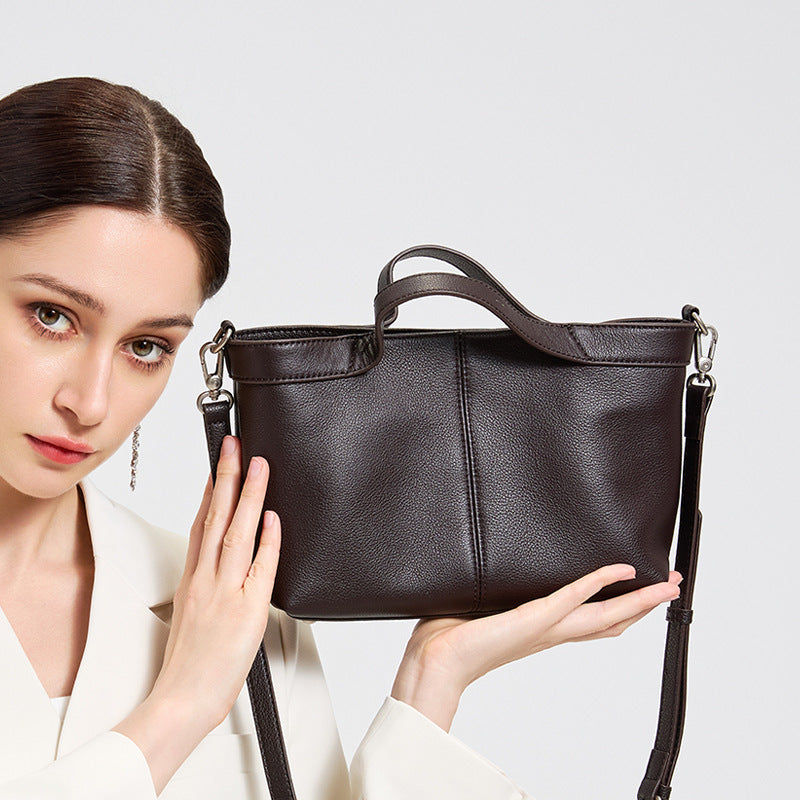 Sand Dune Mini Tote Genuine Leather Clutch Bag