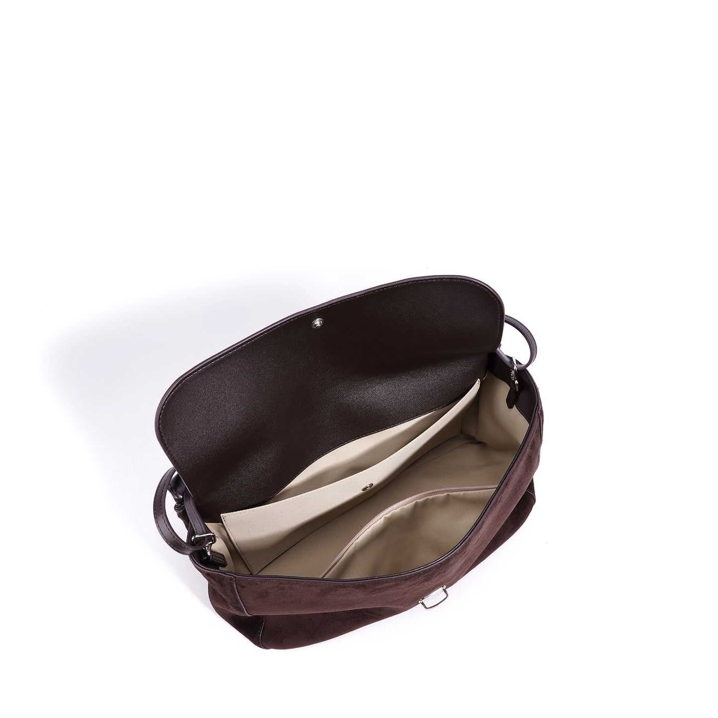 Vintage Luxe Suede Genuine Leather Clutch Bag