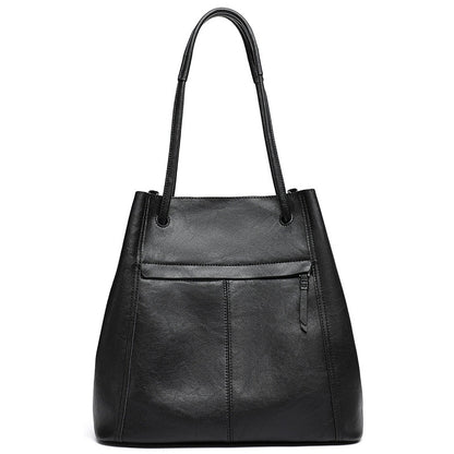 Artisanal Soft Genuine Leather Tote Clutch Bag