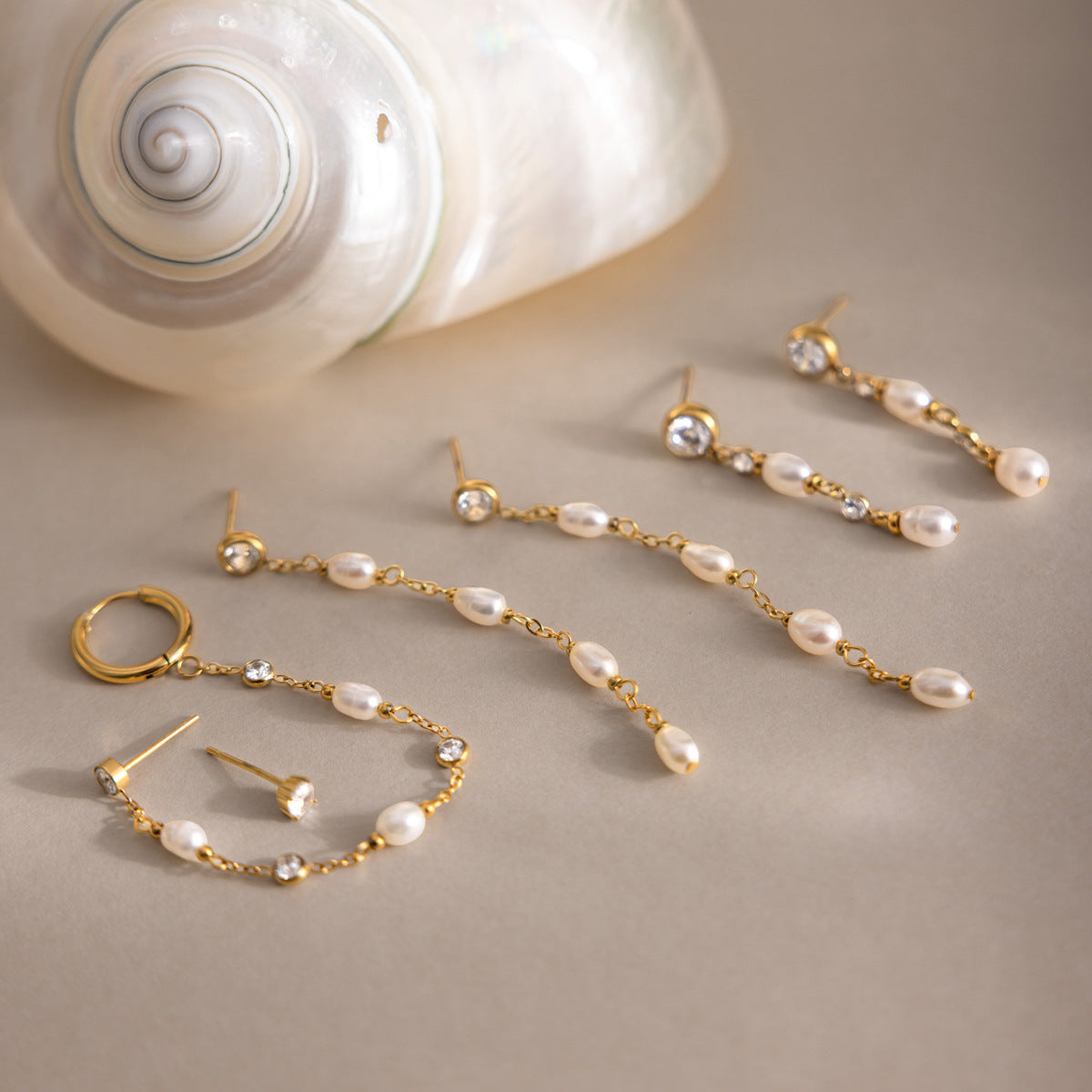Luxury Whimsical Cascading Linear Radiant Drop Earrings
