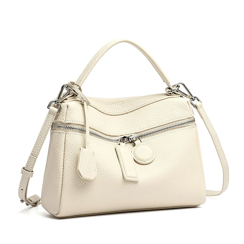 Chic Genuine Leather Square Pillow Clutch Bag