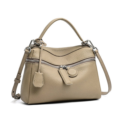 Chic Genuine Leather Square Pillow Clutch Bag