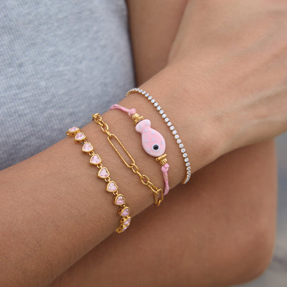Whimsical Riviera Aquatic Dainty Charm Bracelet