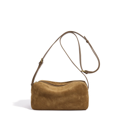 Vintage Suede Genuine Leather Clutch Bag