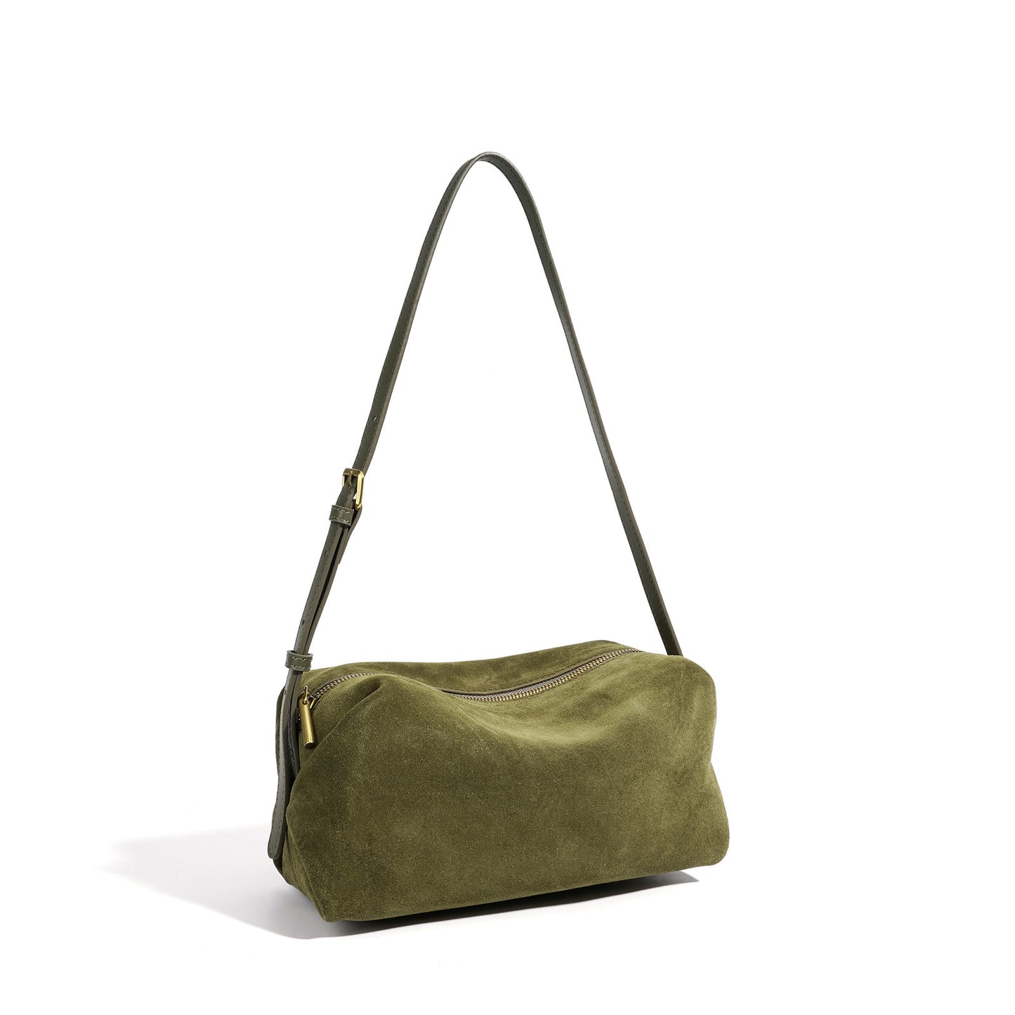 Vintage Suede Genuine Leather Clutch Bag